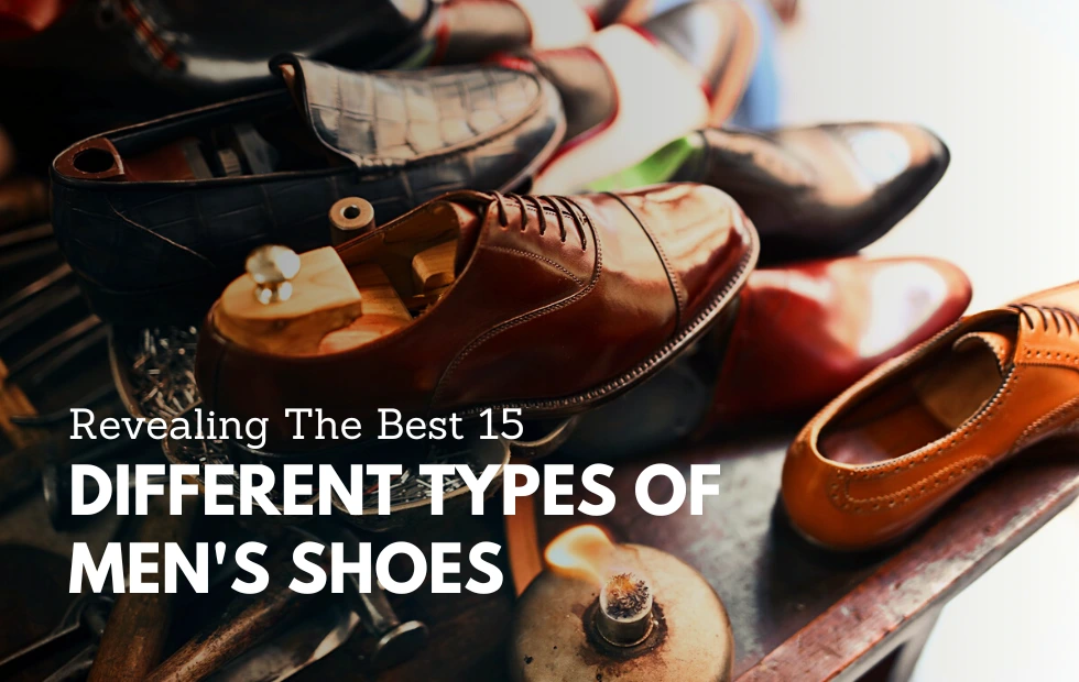 Types of hot sale male shoes